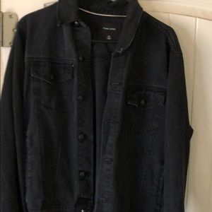 Black Adam Levine denim jacket